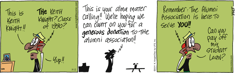 The Knight Life Comic Strip for May 12, 2011 