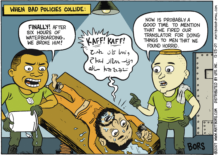 Matt Bors Comic Strip for January 25, 2008 
