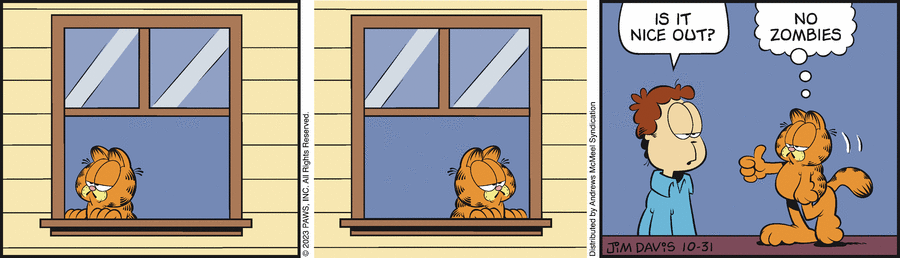 Garfield Comic Strip for October 31, 2023 