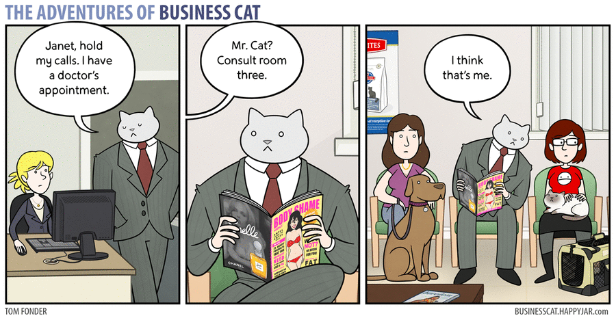 The Adventures of Business Cat Comic Strip for August 17, 2015 