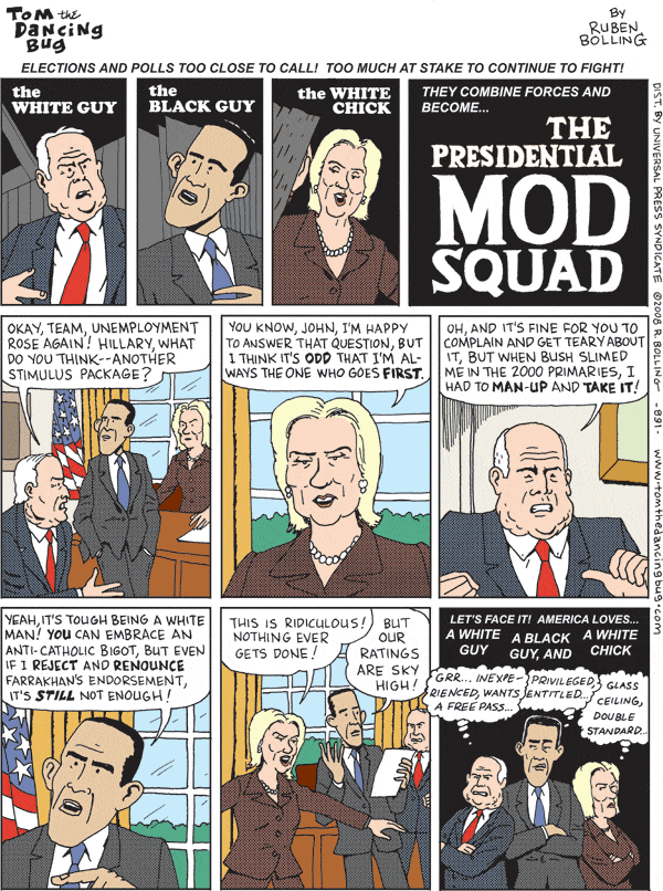Tom the Dancing Bug Comic Strip for March 15, 2008 