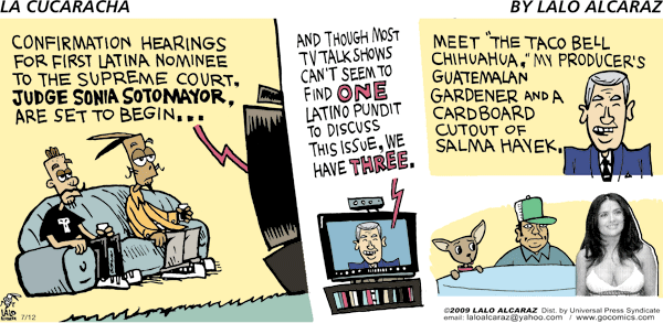 La Cucaracha Comic Strip for July 12, 2009 