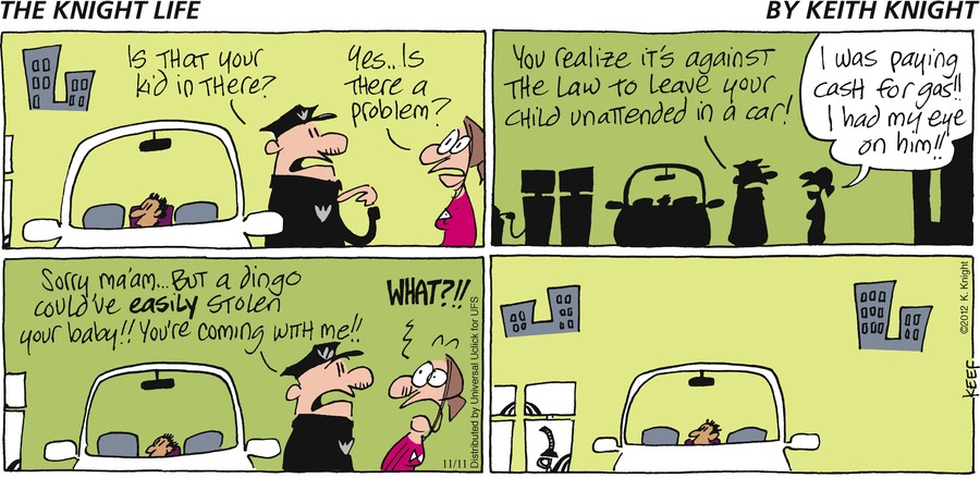 The Knight Life Comic Strip for November 11, 2012 