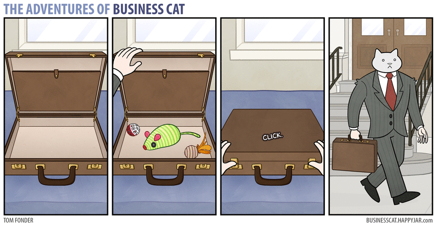 The Adventures of Business Cat Comic Strip for May 04, 2015 