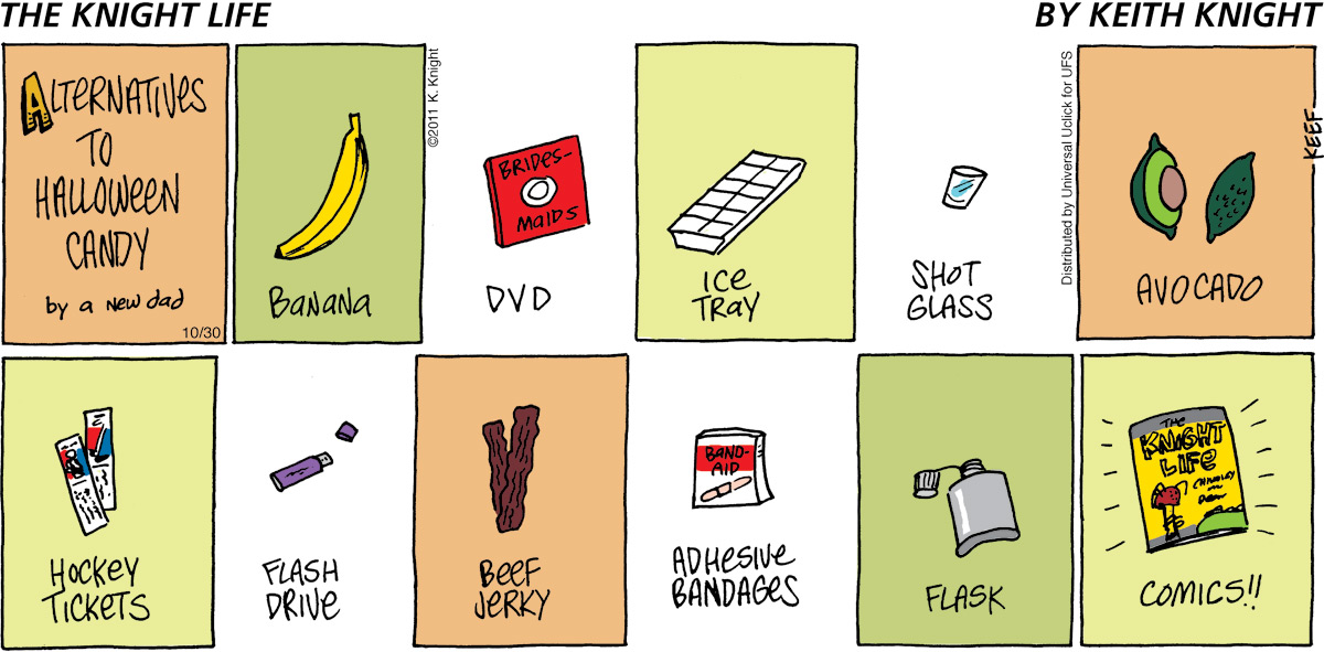 The Knight Life Comic Strip for October 30, 2011 