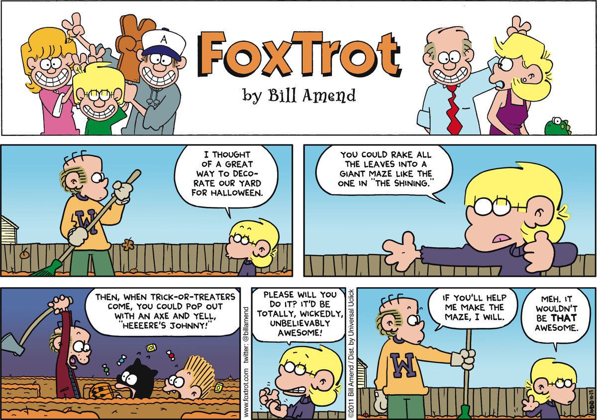 FoxTrot Comic Strip for October 23, 2011 