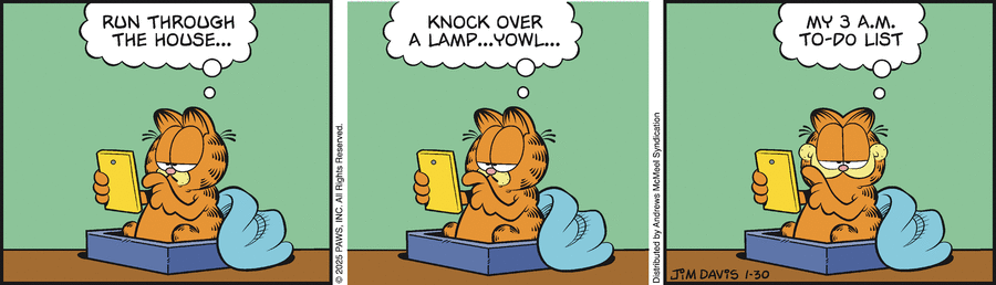 Garfield Comic Strip for January 30, 2025 