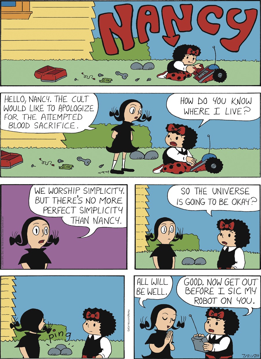 Nancy Comic Strip for July 21, 2024 