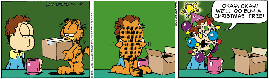 Garfield Comic Strip for December 20, 1999 