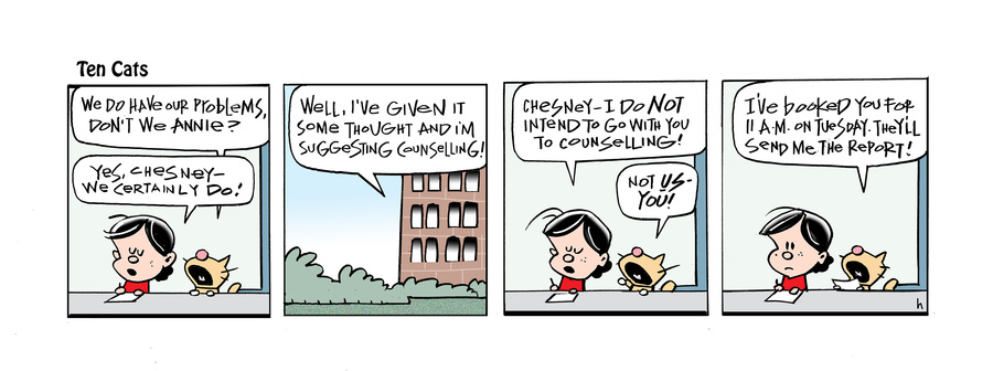 Ten Cats Comic Strip for October 03, 2023 