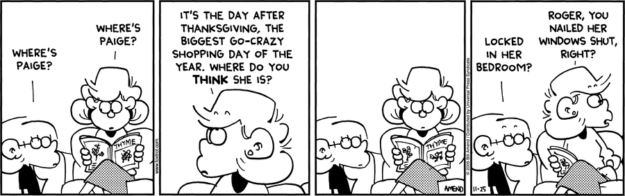 FoxTrot Comic Strip for November 25, 2005 