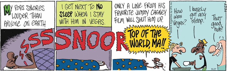 The Knight Life Comic Strip for September 27, 2008 