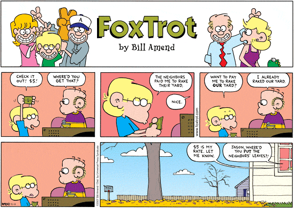 FoxTrot Comic Strip for November 11, 2007 