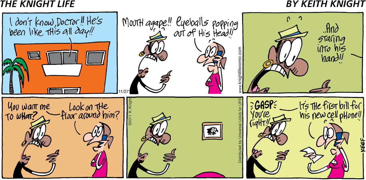 The Knight Life Comic Strip for November 27, 2011 