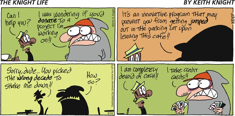 The Knight Life Comic Strip for March 18, 2012 