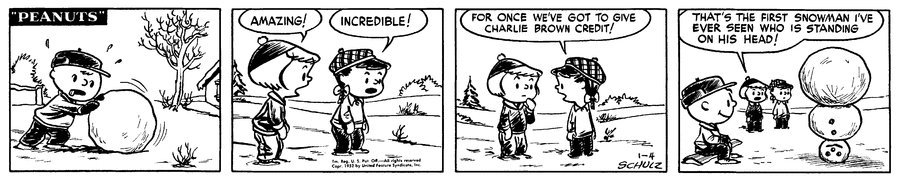 Peanuts Comic Strip for January 04, 1952 