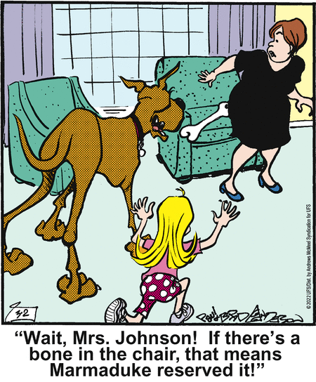 Marmaduke Comic Strip for March 02, 2022 