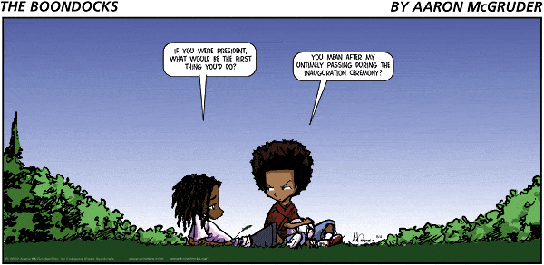 The Boondocks Comic Strip for March 07, 2010 