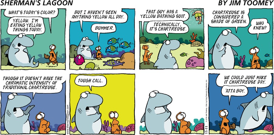 Sherman's Lagoon Comic Strip for November 11, 2018 