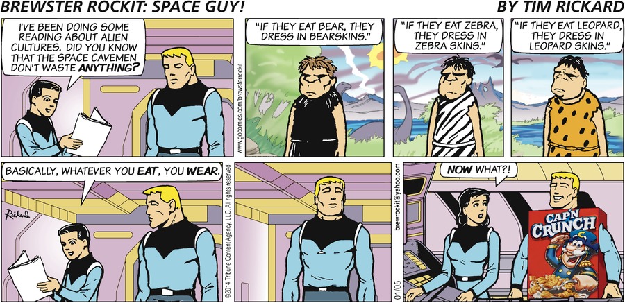 Brewster Rockit Comic Strip for January 05, 2014 