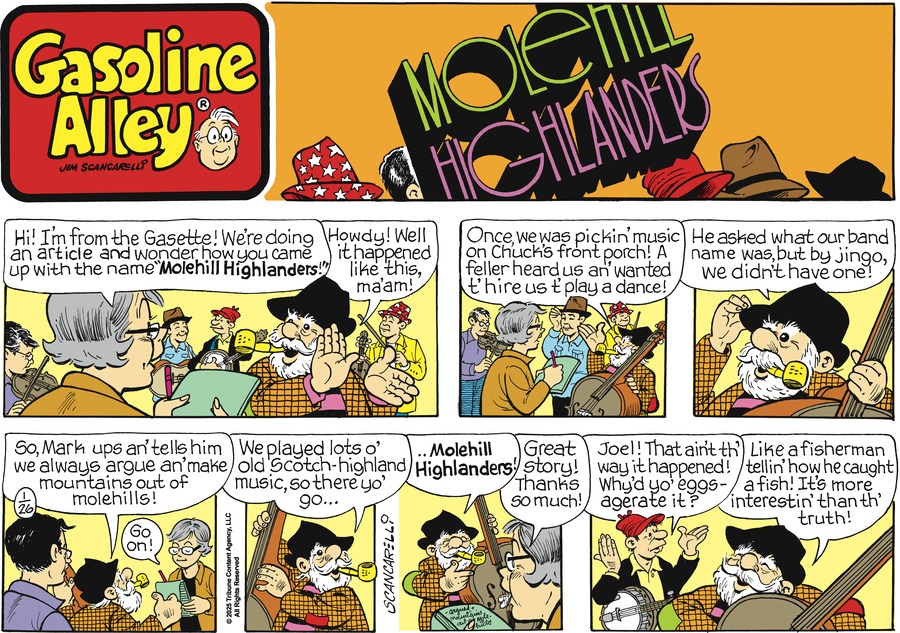 Gasoline Alley Comic Strip for January 26, 2025 