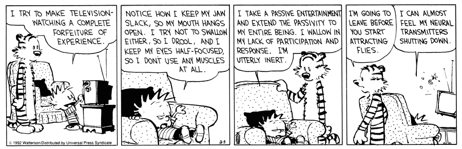 Calvin and Hobbes Comic Strip for February 05, 1992 