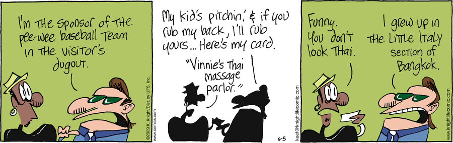 The Knight Life Comic Strip for June 05, 2009 