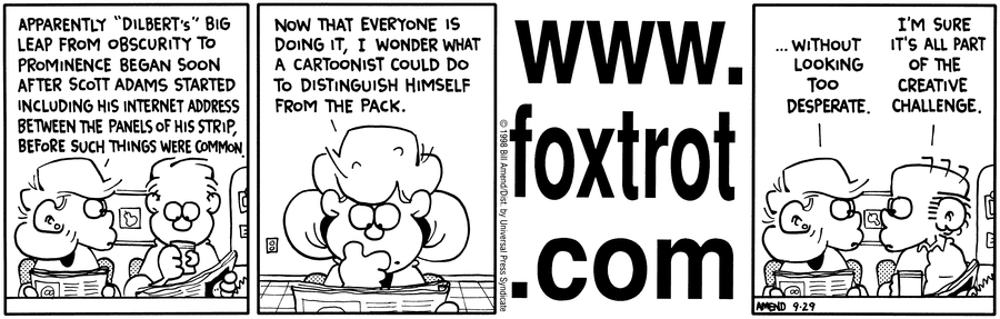 FoxTrot Classics Comic Strip for September 29, 2009 