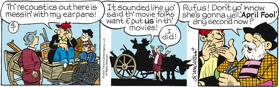 Gasoline Alley Comic Strip for April 01, 2022 