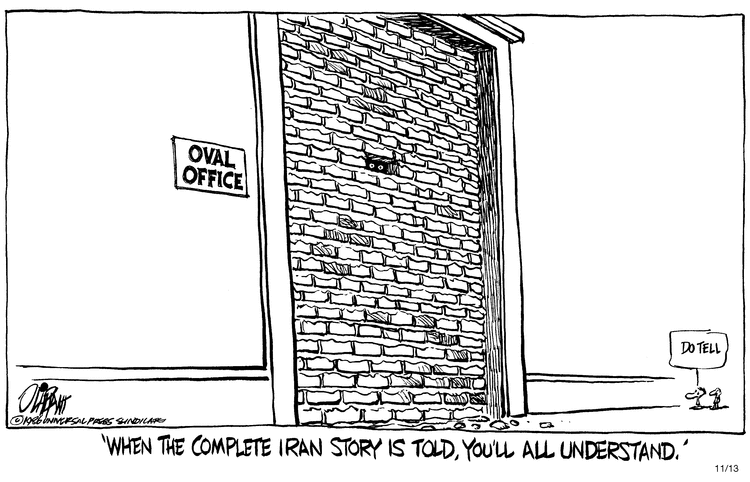 Pat Oliphant Comic Strip for November 13, 1986 