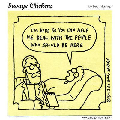 Savage Chickens Comic Strip for March 20, 2017 