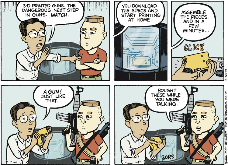 Matt Bors Comic Strip for May 24, 2013 