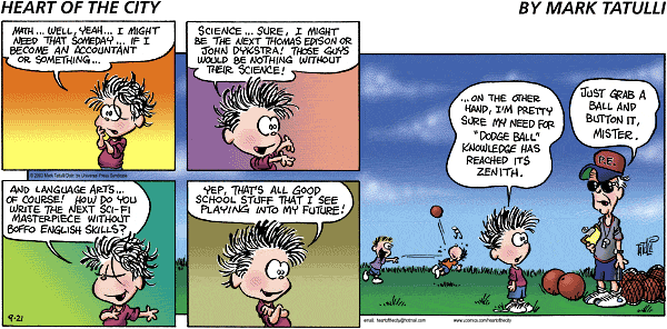 Heart of the City Comic Strip for September 21, 2003 