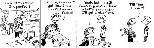 On A Claire Day Comic Strip for October 01, 2023 