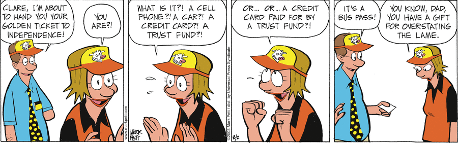 Lucky Cow Comic Strip for August 02, 2003 