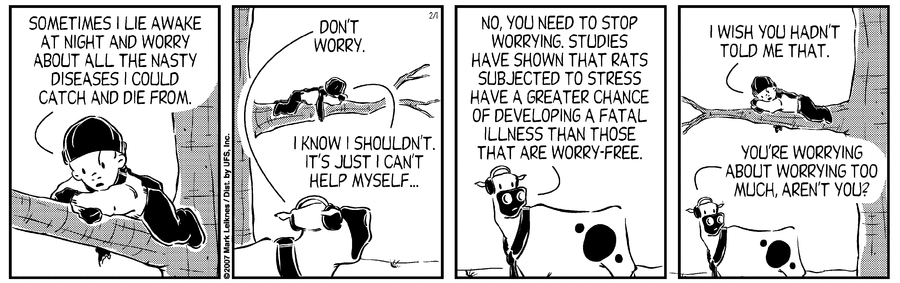 Cow and Boy Classics Comic Strip for February 01, 2007 