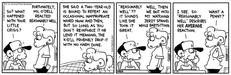 FoxTrot Classics Comic Strip for April 25, 2009 
