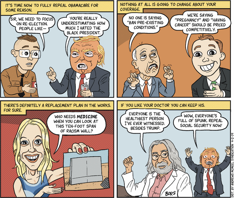 Matt Bors Comic Strip for April 02, 2019 