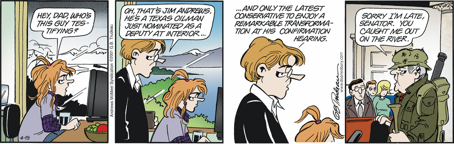 Doonesbury Comic Strip for April 15, 2024 