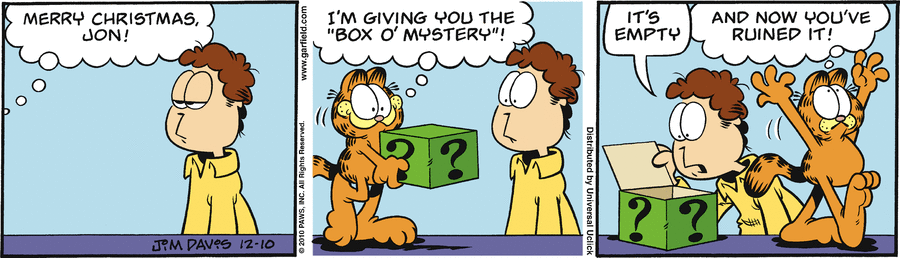 Garfield Comic Strip for December 10, 2010 