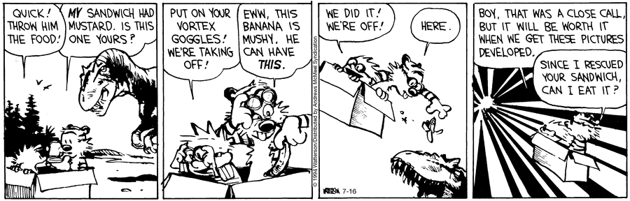 Calvin and Hobbes Comic Strip for July 16, 2024 