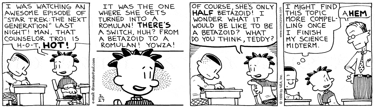 Big Nate Comic Strip for February 27, 1999 