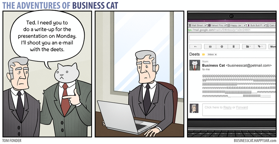 The Adventures of Business Cat Comic Strip for September 07, 2015 