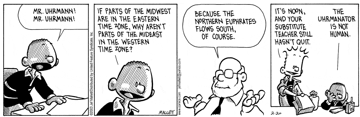 Frazz Comic Strip for February 20, 2003 
