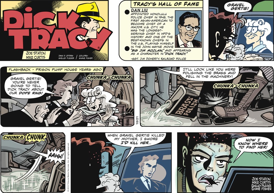 Dick Tracy Comic Strip for October 21, 2012 