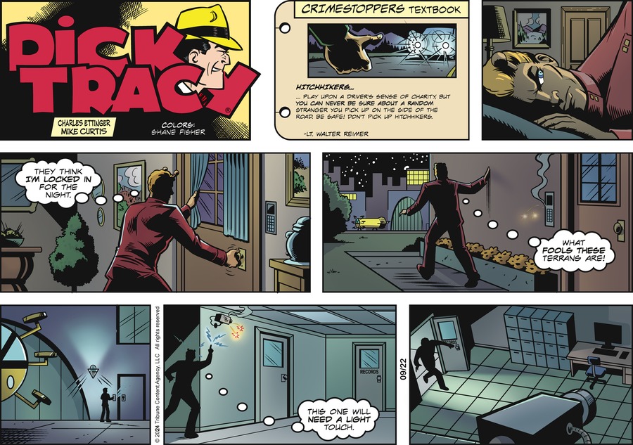 Dick Tracy Comic Strip for September 22, 2024 