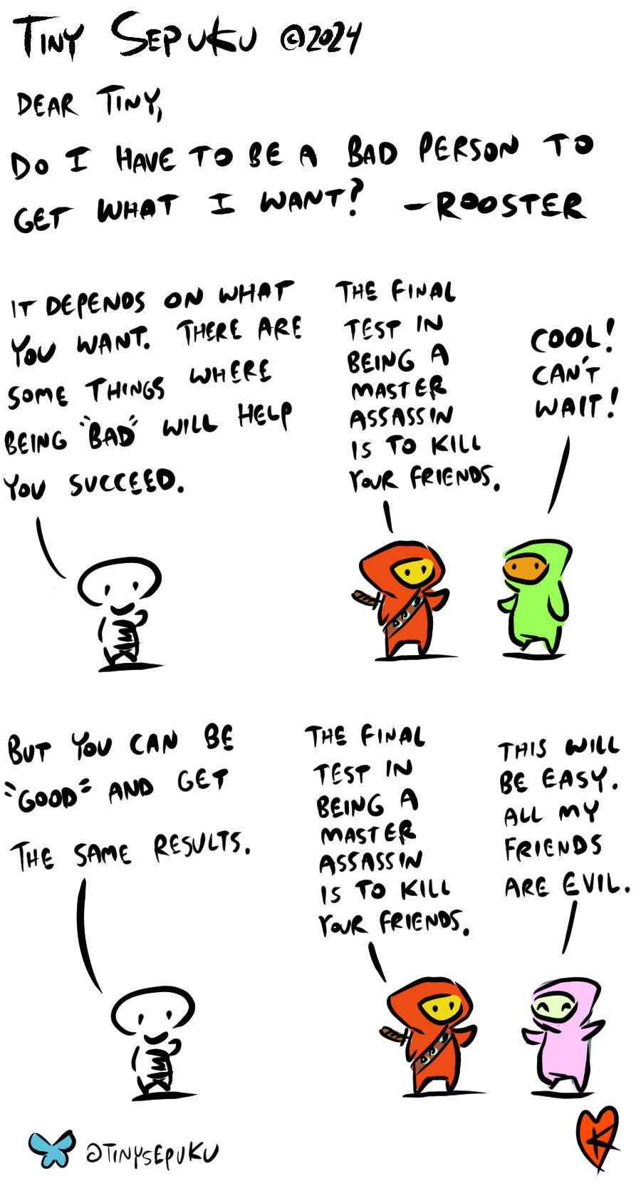 Tiny Sepuku Comic Strip for December 01, 2024 