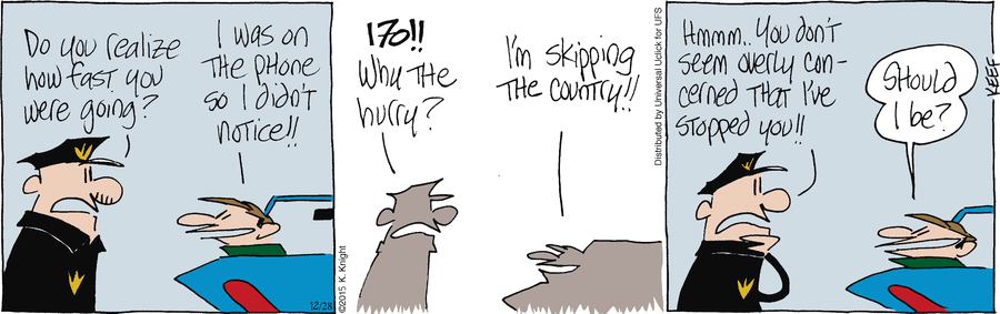 The Knight Life Comic Strip for December 28, 2015 