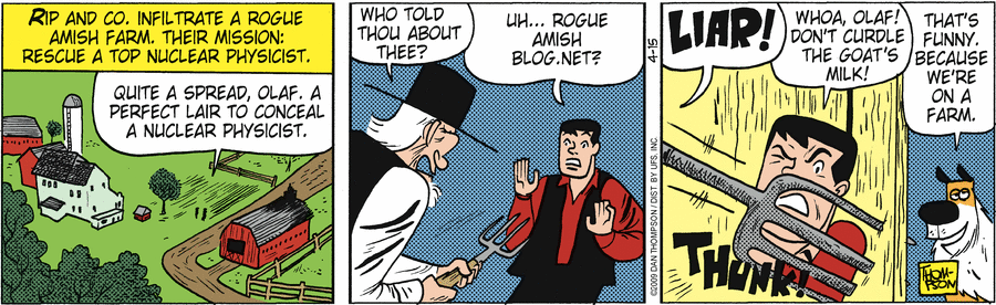 Rip Haywire Comic Strip for April 15, 2009 
