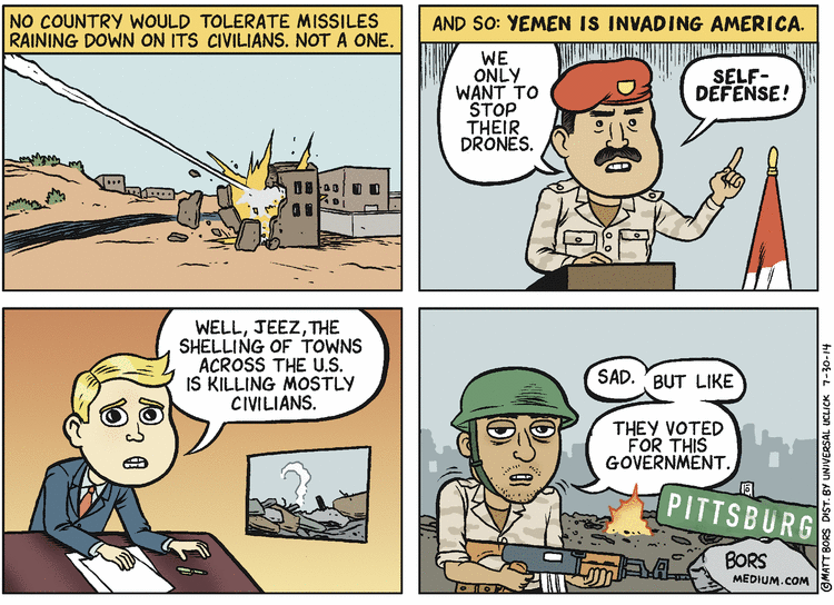Matt Bors Comic Strip for July 30, 2014 